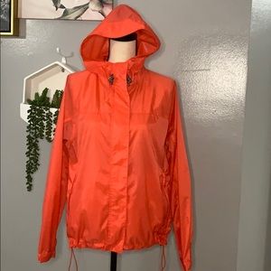 Women’s Lands End S Bright Pink Rain Jacket